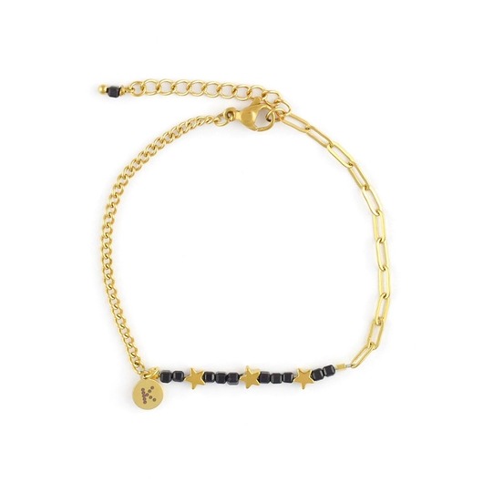 Baby Bestseller! Bransoletka z gwiazdkami - czarny Spinel