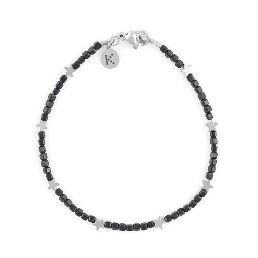 Bransoletka z gwiazdkami - czarny Spinel