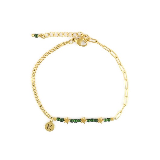 Baby Bestseller! Bransoletka z gwiazdkami - zielony Szmaragd Nilu