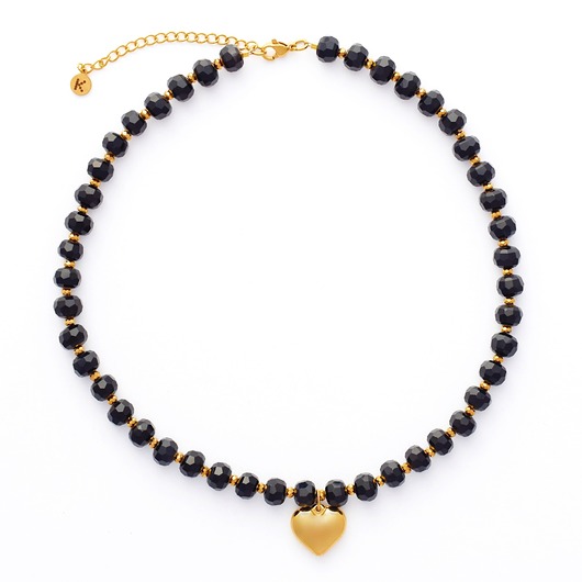 Naszyjnik Turmalin z sercem