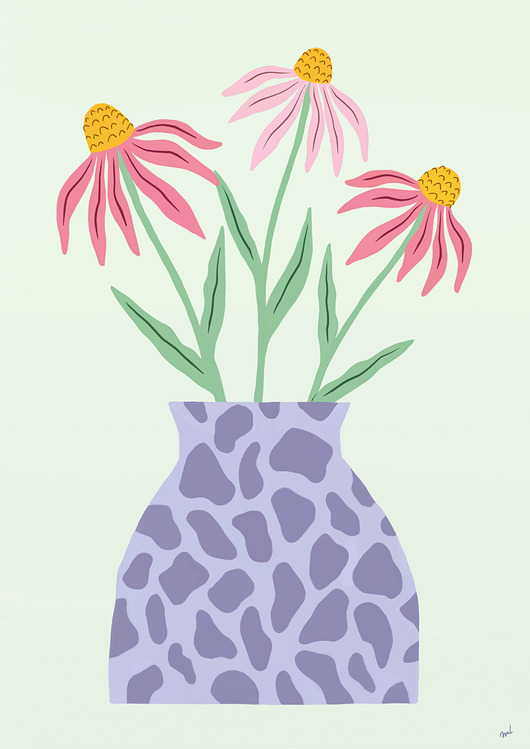Plakat Kwiaty w wazonie