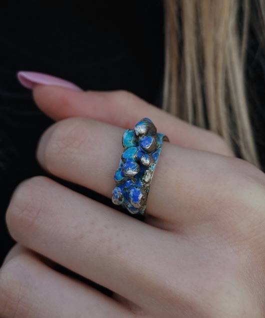 Pierścionek Lazurowe Krople