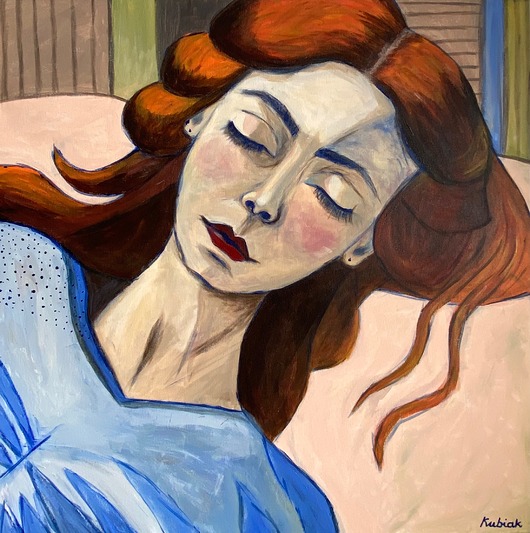 Ciepło / by Magda Kubiak 80x80 cm