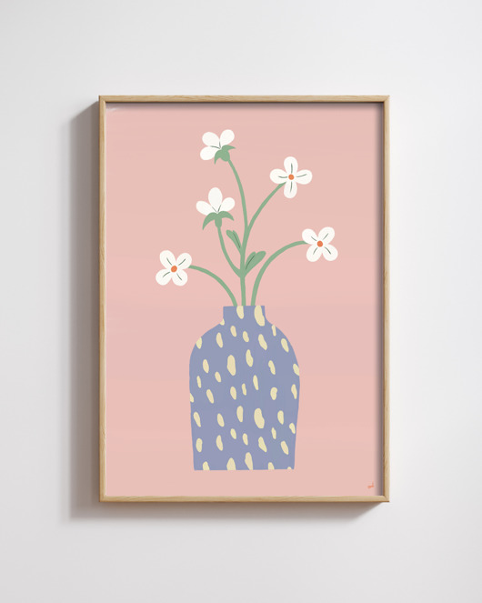 Plakat Kwiaty polne w wazonie