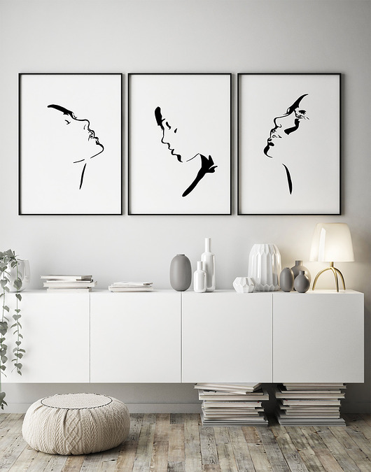 Zestaw plakatów - Minimalistyczne kobiety (set168)