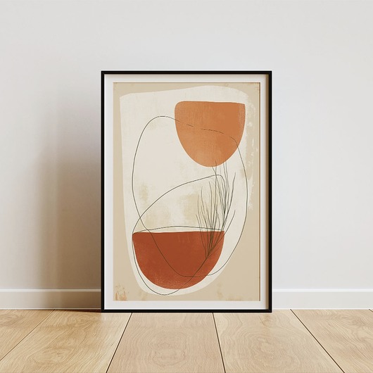 Plakat - Abstract Scandinavian lines 2