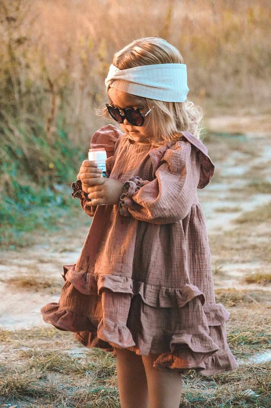 Sukienka Muślinowa Royal Pink