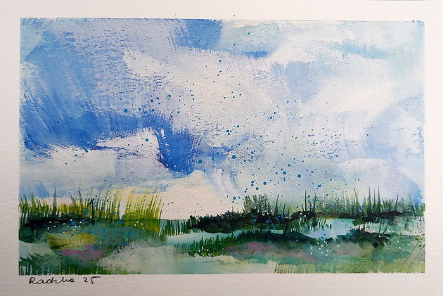 Pejzaż 30 - akwarela 140x210 mm