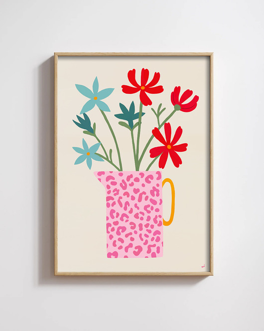 Plakat Kwiaty polne w wazonie