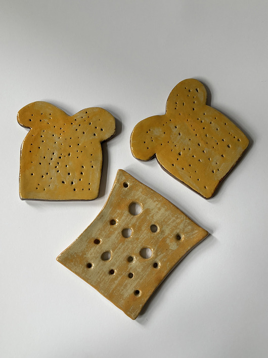 Zestaw podkładek pod kubki Tost z serem