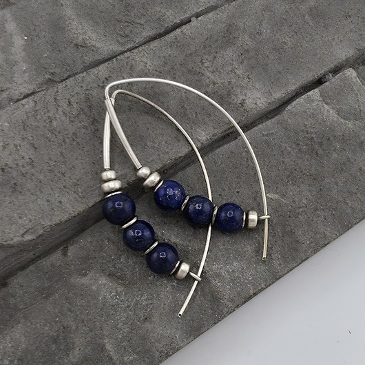 Kolczyki lapis lazuli