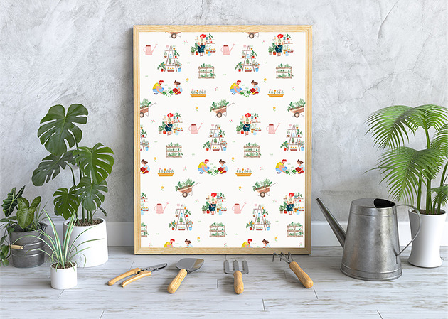 Plakat. Wiosna w ogrodzie