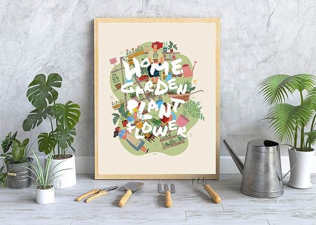 Plakat. Wiosna w ogrodzie