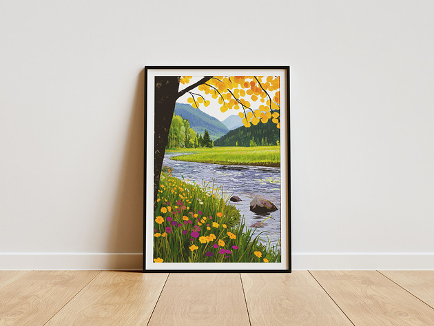 Plakat - Wiosna w Bieszczadach