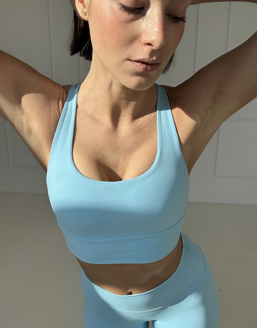 Stanik do jogi DREAM - aqua blue