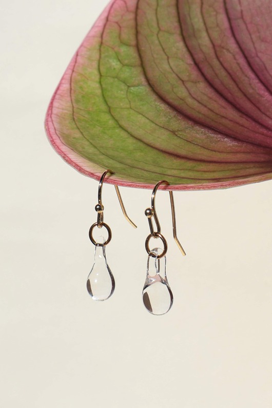 Flora - krótkie kolczyki krople