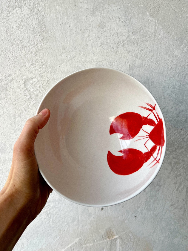 Misa porcelanowa z rakiem duża LA LUZ