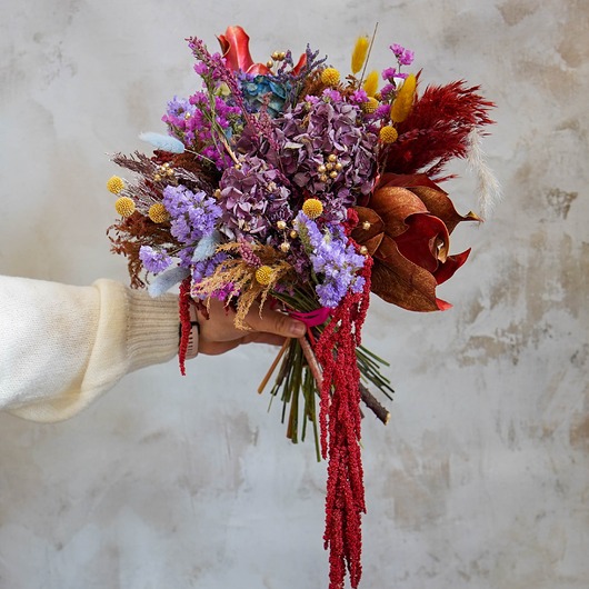 Bukiet z suszonych kwiatów