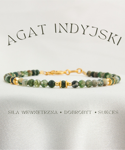 Agat Indyjski Bransoletka