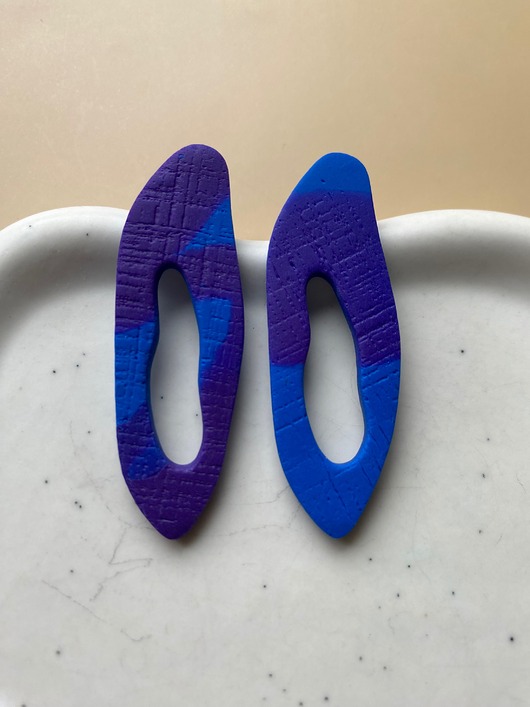 Kolczyki sztyfty małe plazmy matowe