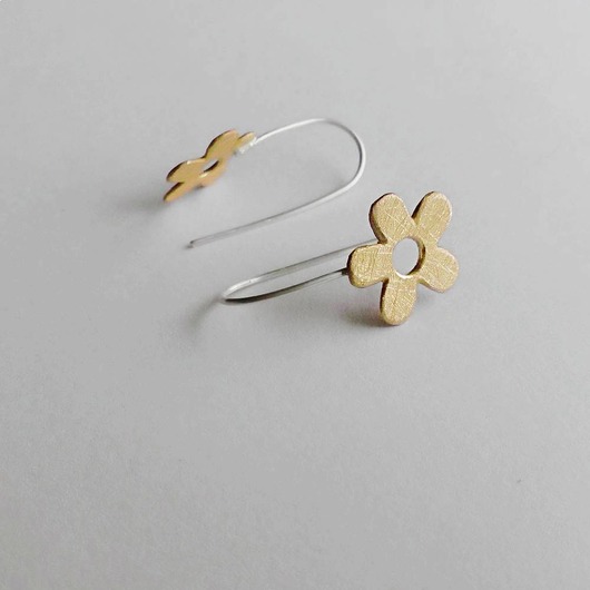 Kolczyki srebrne KWIAT