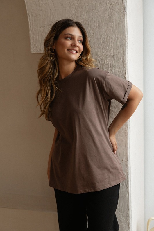 T-shirt Voila Seal Brown