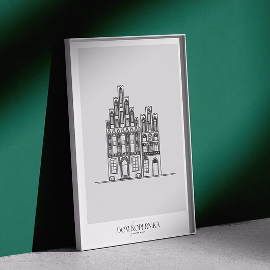 Plakat Architektura - Toruń - Dom Kopernika