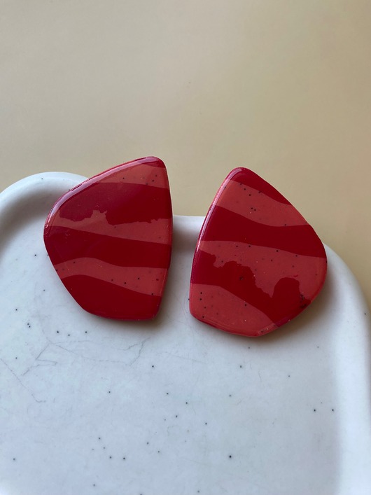 Kolczyki sztyfty duże jajko