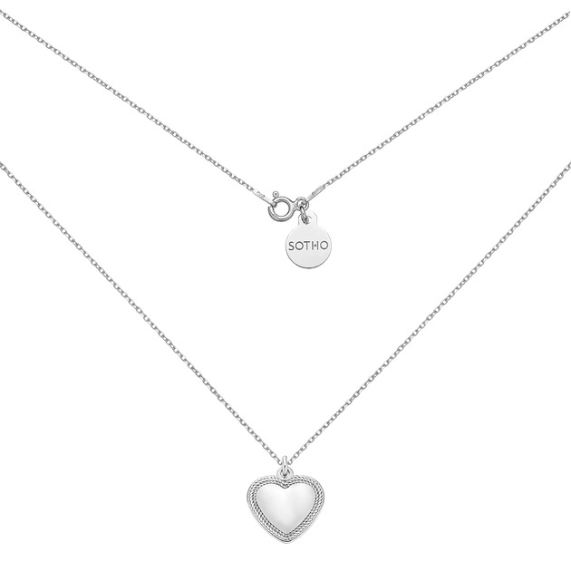 Srebrny naszyjnik z sercem