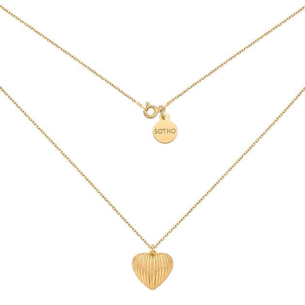 Złoty naszyjnik z sercem