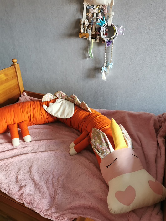 Ochraniacz poduszka jednorożec rudy
