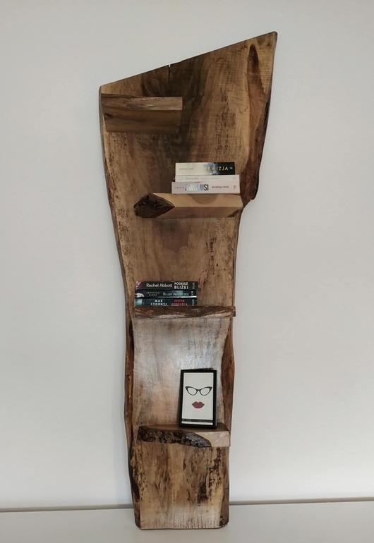 Półka wisząca drewniana dekoracyjna