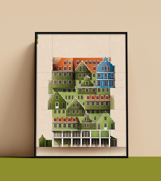 Plakat Hotel Amsterdam, postmodernistyczne szaleństwo