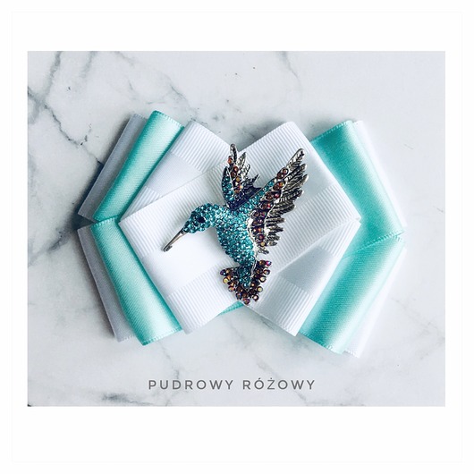 Brosza z Błękitnym Koliberkiem Nowość