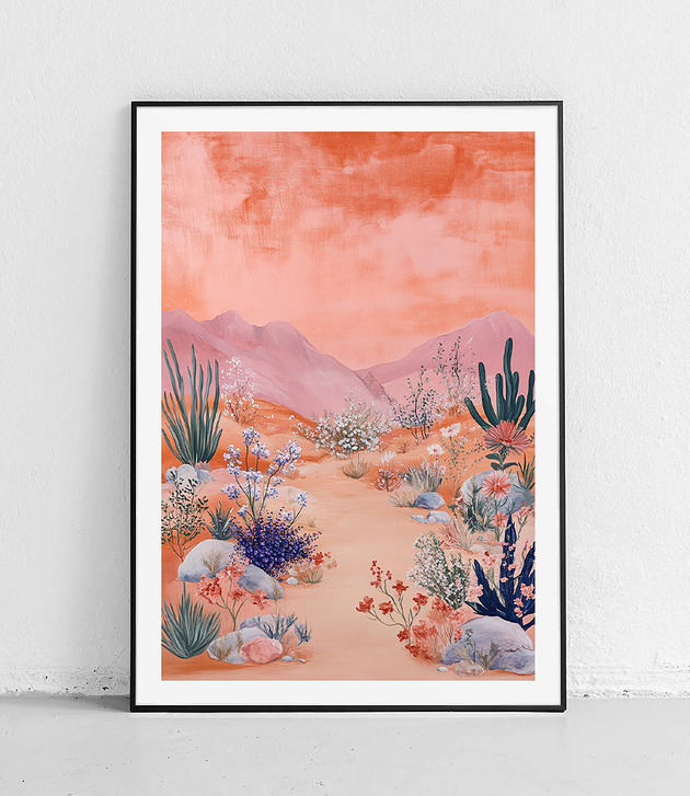 Plakat Kolorowe krajobrazy pustyni