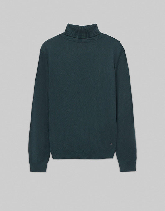 Sweter męski golf goito zielony