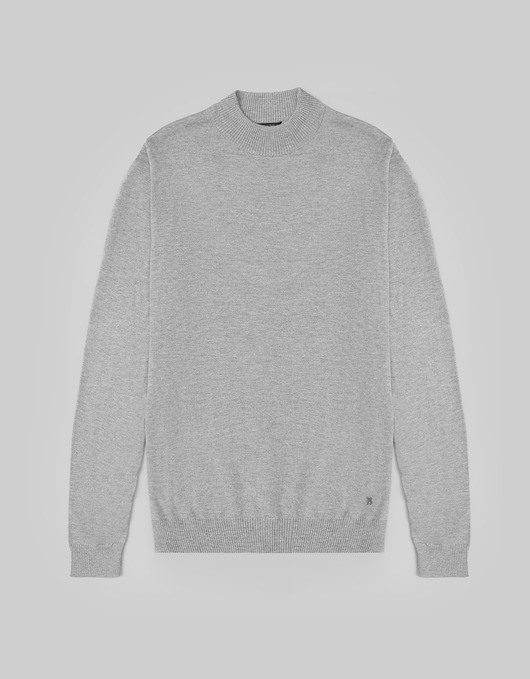 Sweter grotte szary