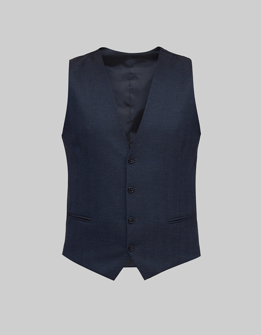 Kamizelka do zestawu zogno slim fit granatowy