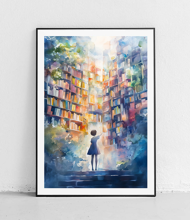 Plakat Książkowy świat marzeń