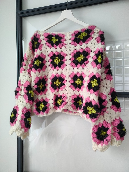 Sweter patchwork ABBA