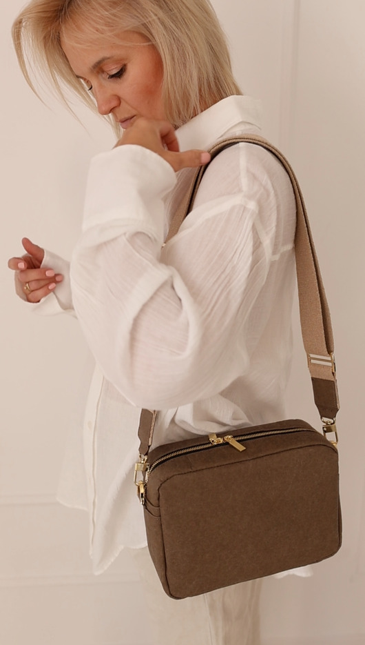 Listonoszka MELODY Crossbody TAUPE