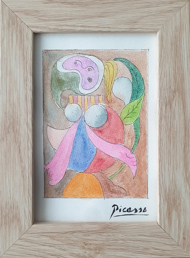 Obraz ręcznie malowany Szkice z Hiszpanii +rama kopia Picasso