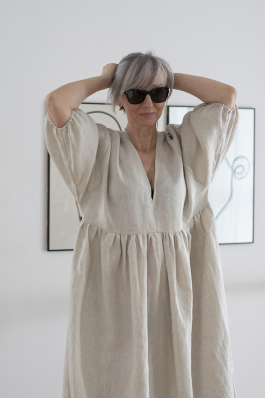 Lniana sukienka NANA 100% LEN