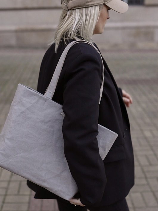 Shopperka Elly kaszmirowy szary