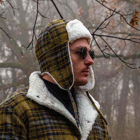 Ciepła Czapka W Stylu Aviator Z Nausznikami