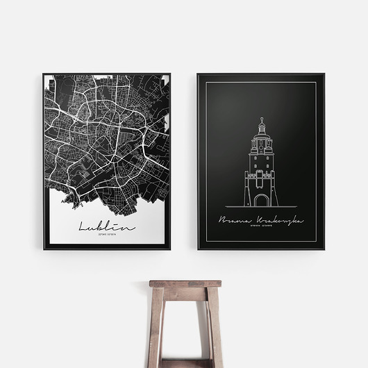 Zestaw 2 plakatów - Plakat Polska - Lublin