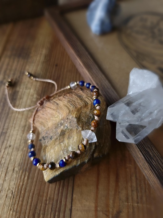 Bransoletka Herkimer, Tygrysie Oko, Lapis Lazuli