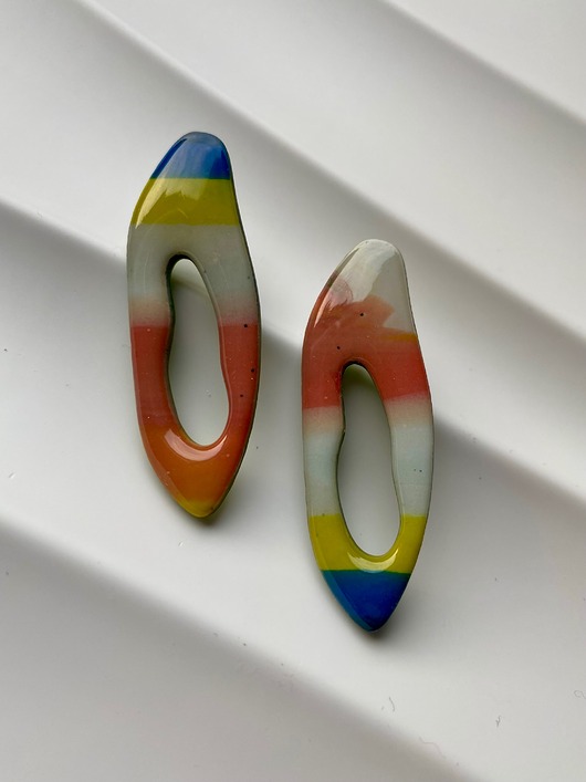 Kolczyki sztyfty małe plazmy