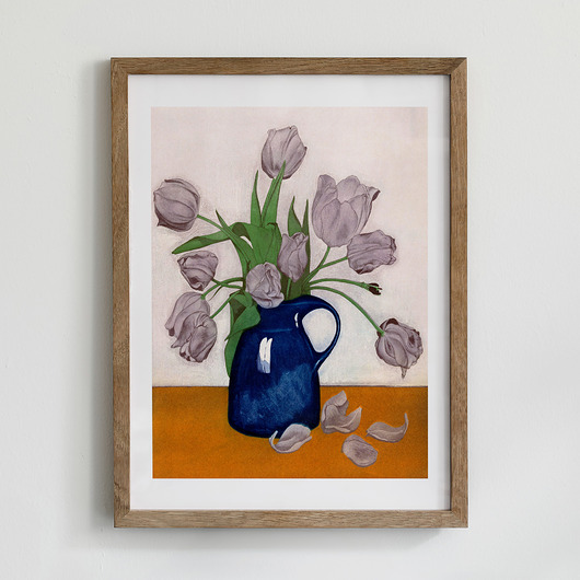 Plakat- Tulipany w wazonie