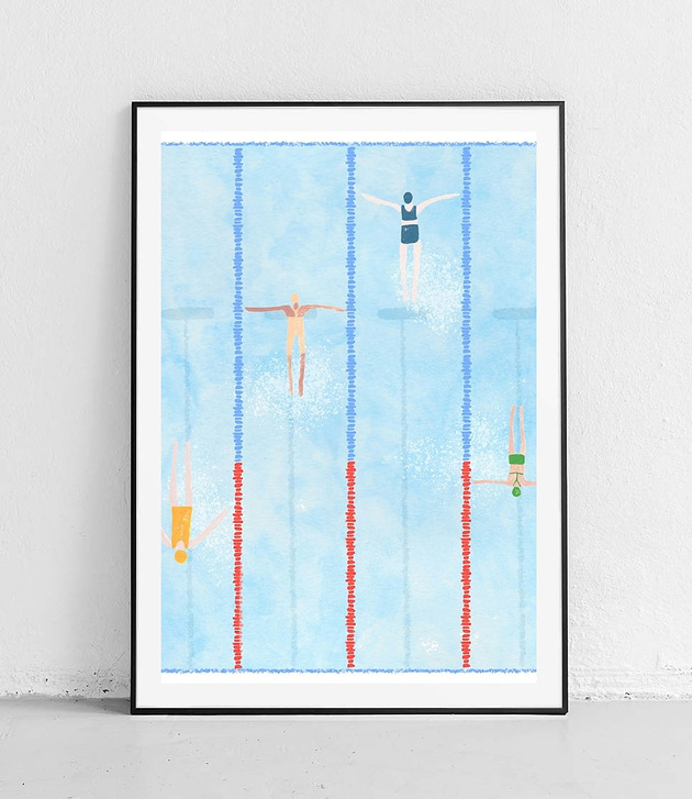 Plakat Podwodny Świat Pływaków